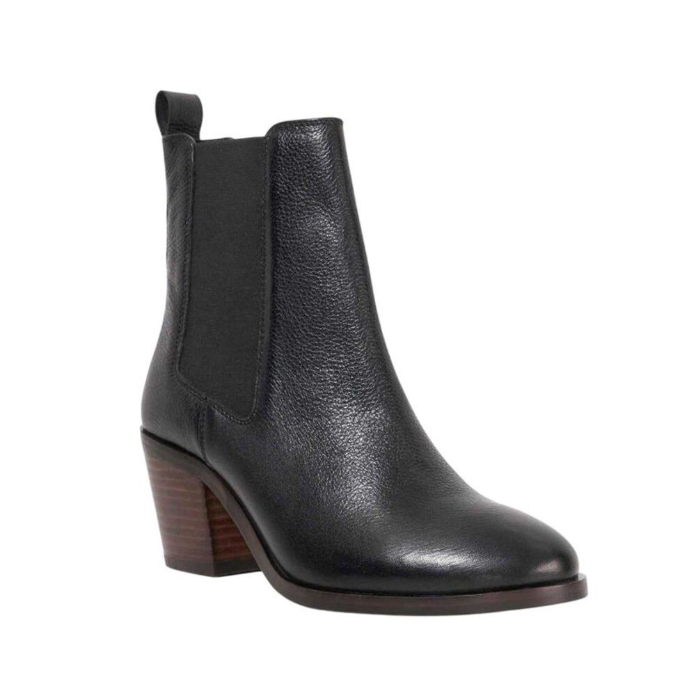 Dune London Womens/Ladies Pasil Leather Block Heel Boots / Black
